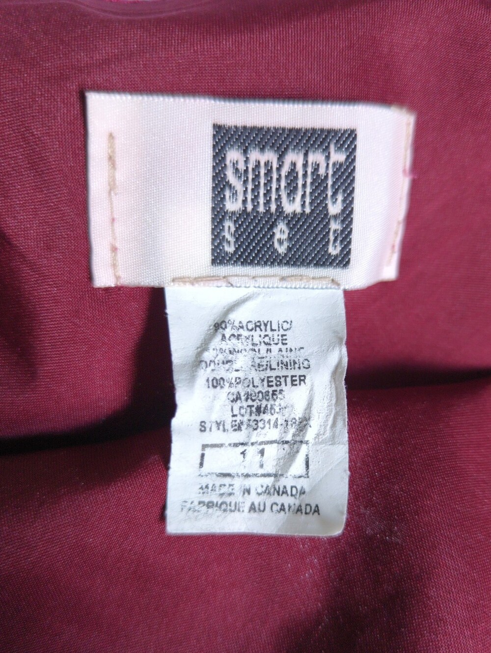 Vintage 90s Smart Set Plaid Mini Skirt A Line Warm Winter Medium - Picture 9 of 9